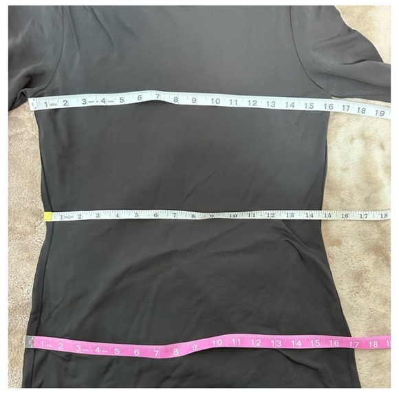 RAG & BONE Poppy Draped Mini Dress Slim Fit in Black NWOT - Picture 7 of 8